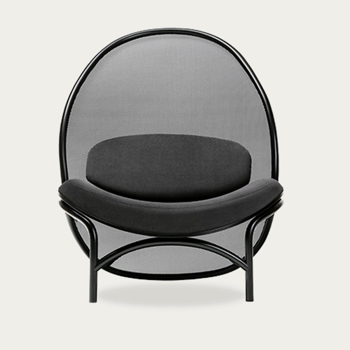 All Black Chips Lounge Chair – image 1