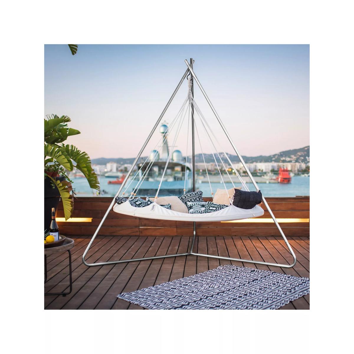 TiiPii Deluxe Indoor/Outdoor Day Bed Stand, Chrome – image 8