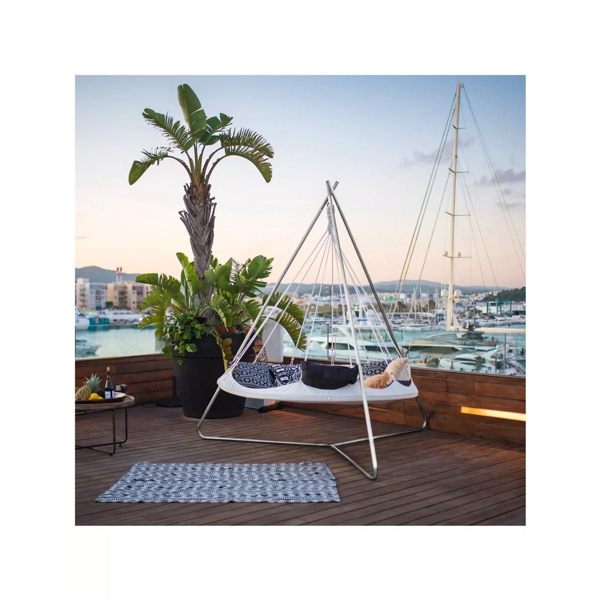 TiiPii Deluxe Indoor/Outdoor Day Bed Stand, Chrome – image 9