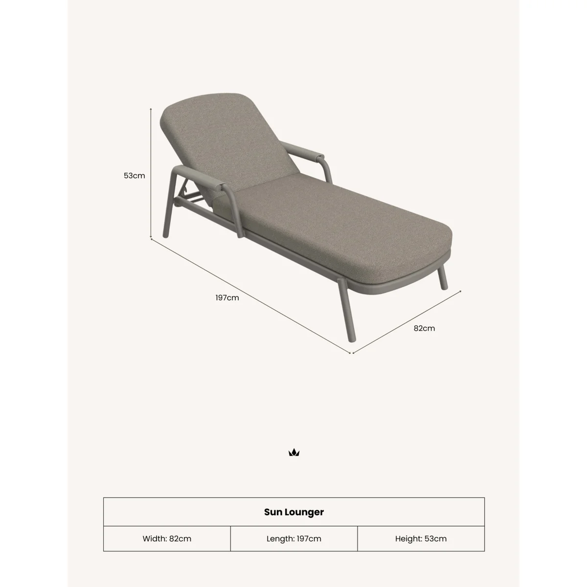 Royalcraft Set of 2 Haze Sun Loungers Grey – image 7