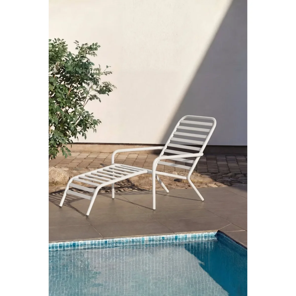 1898 Messina sun lounger Crystal white – image 2