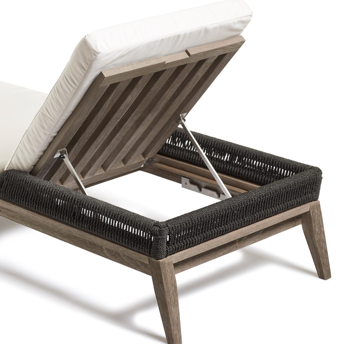 OKA, Whittaker Garden Lounger - Dark Cocoa, Garden Seating – image 5