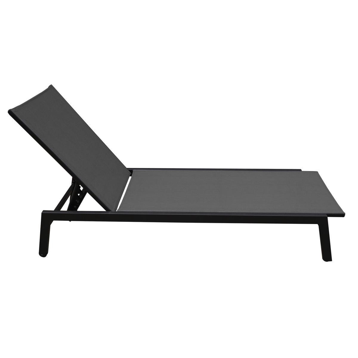 Havana - Modern Sun Lounger - Graphite - Set of 2 – image 2