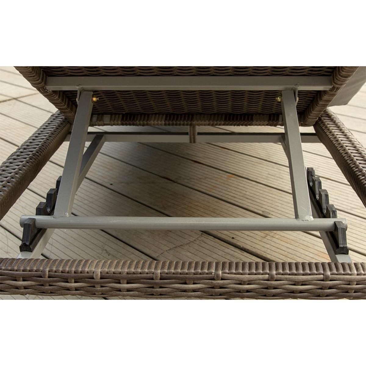 Copenhagen Sun Lounger –Grey – image 3
