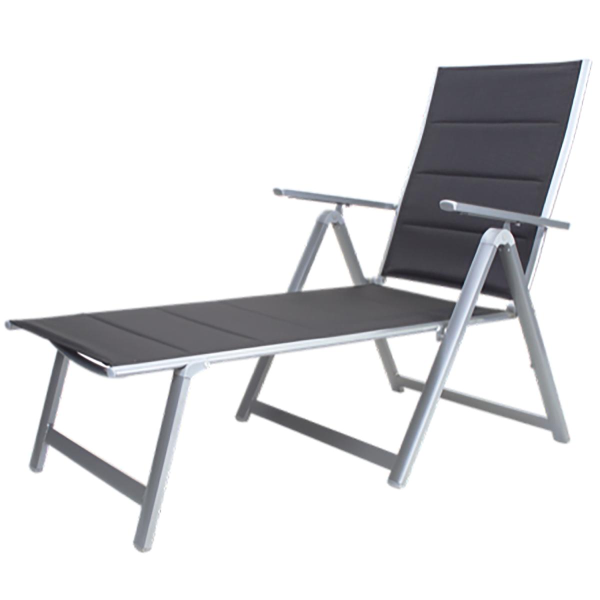 Deluxe Padded Sunlounger Bed - Black – image 2