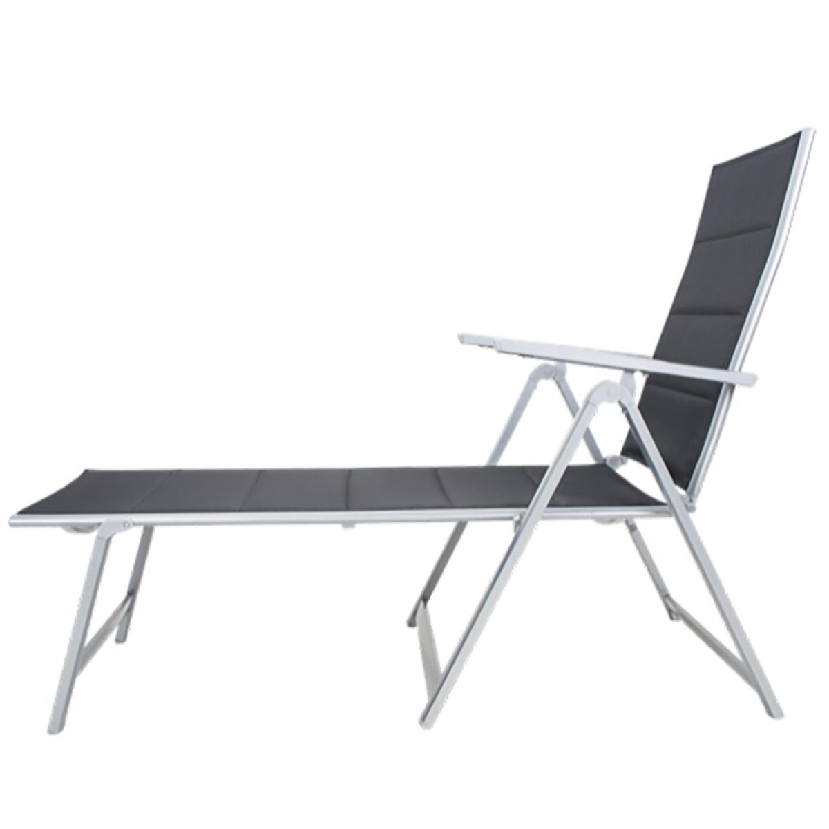 Deluxe Padded Sunlounger Bed - Black – image 5