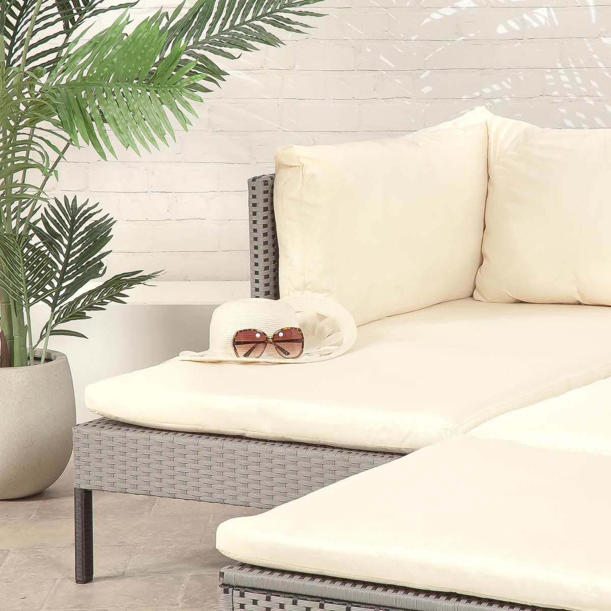 Suntime Rattan Chaise Collection - Grey – image 2