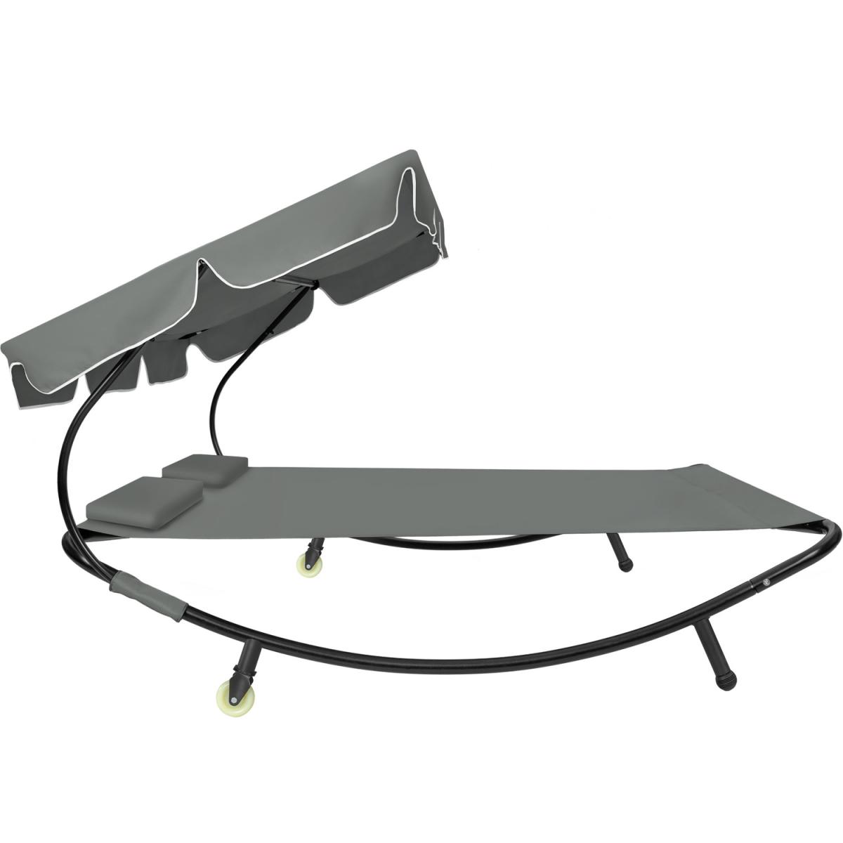 Double Sun Lounger - Grey / White Trim – image 3