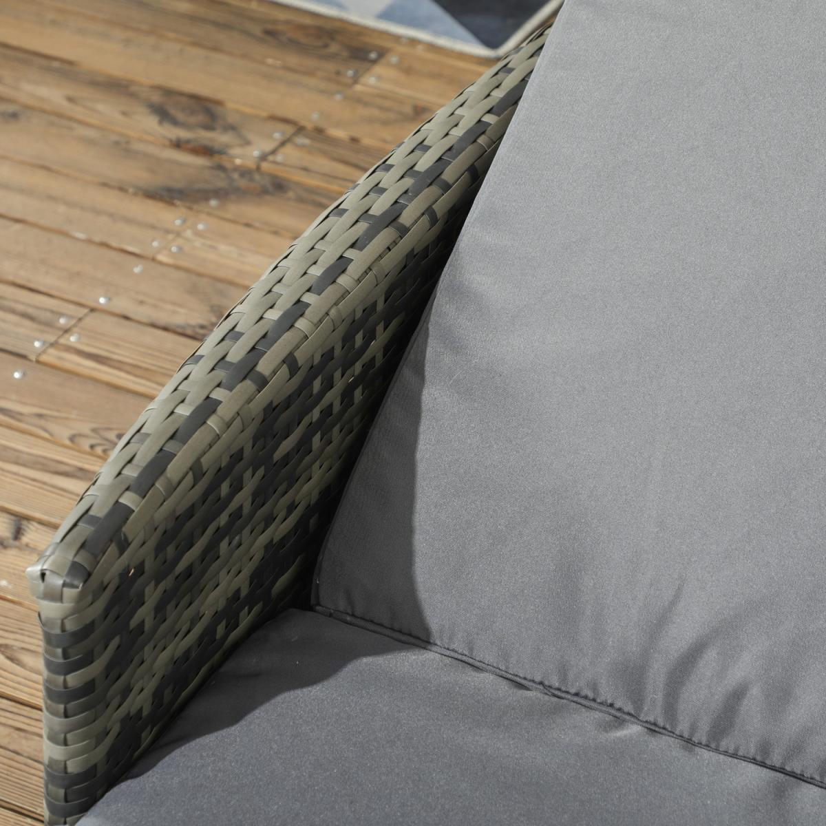 3-Pieces Patio Chaise Lounge Chair Set - Grey – image 8