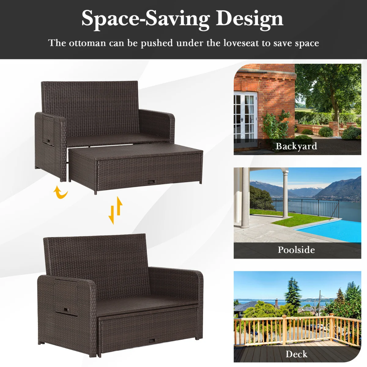 Garden Rattan Daybed Set – image 2