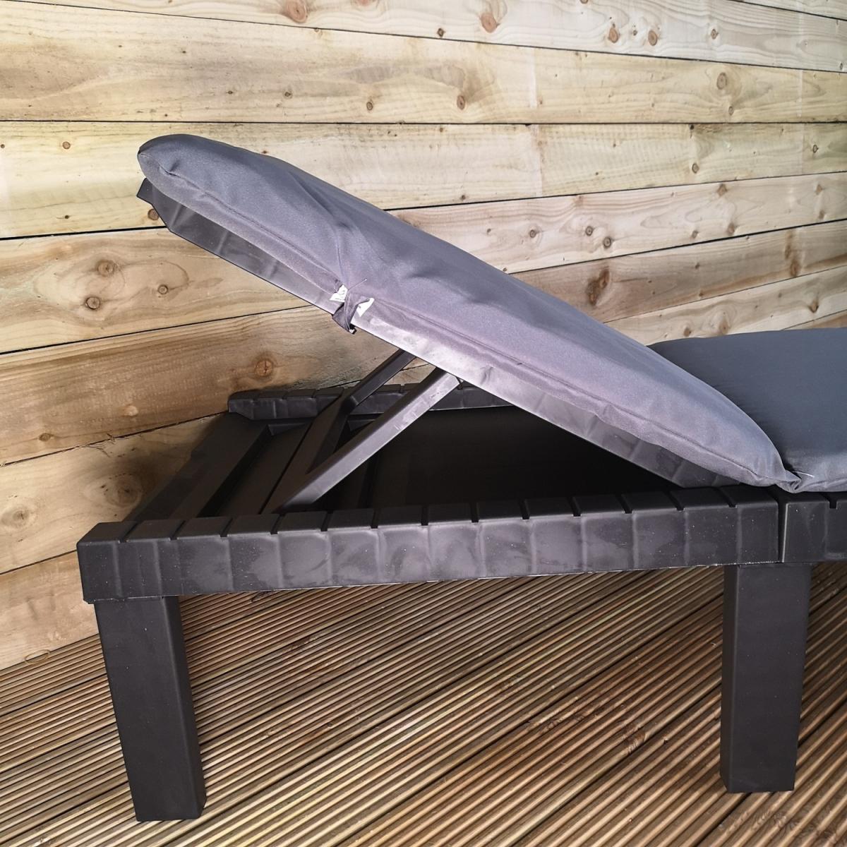 2m Black Modular Lounge Bed - Black – image 4
