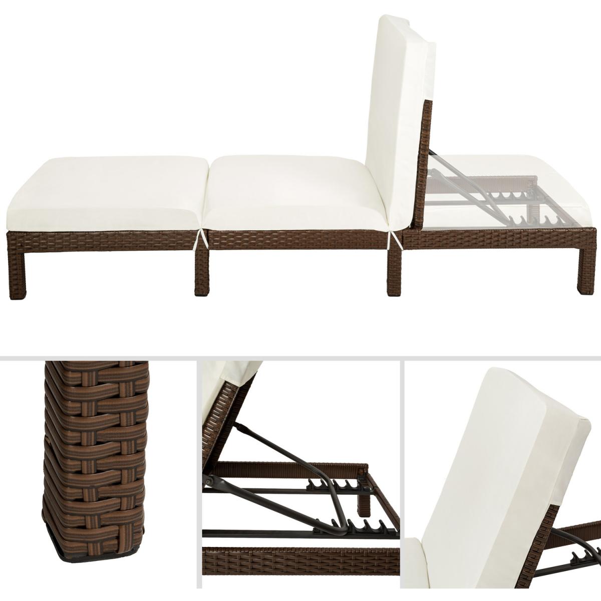 Sun Lounger Sofia Rattan - Brown – image 2