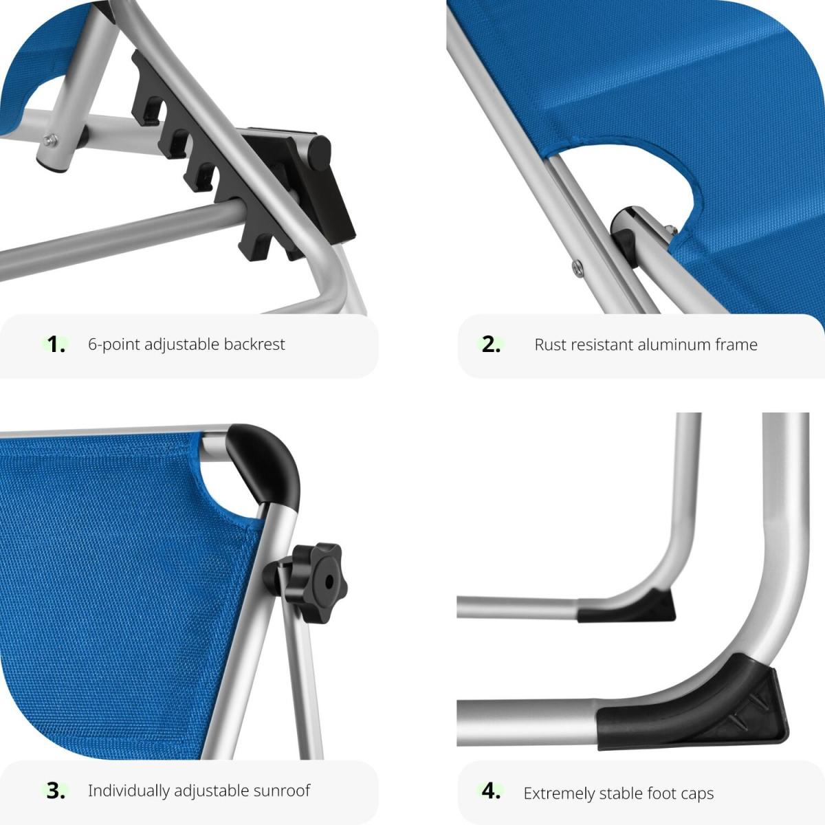 Sun Lounger Lorella - Blue – image 12