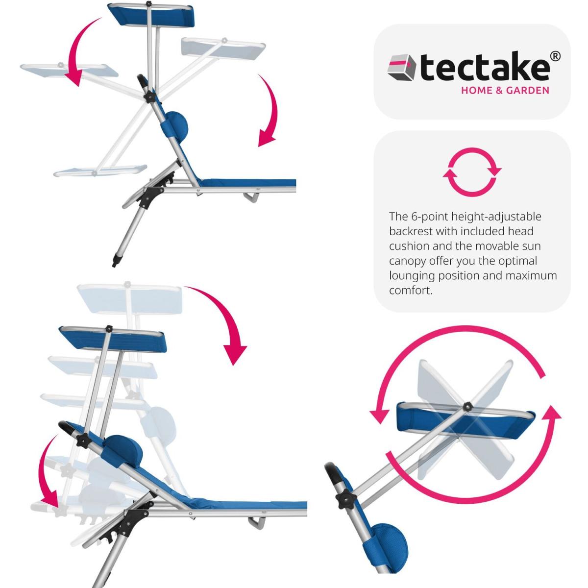 Sun Lounger Lorella - Blue – image 13