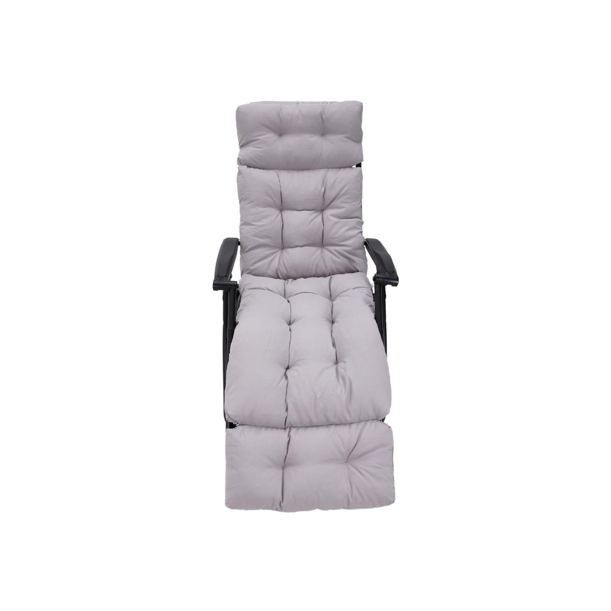 Garden Thickened Lounger Cushion - Grey