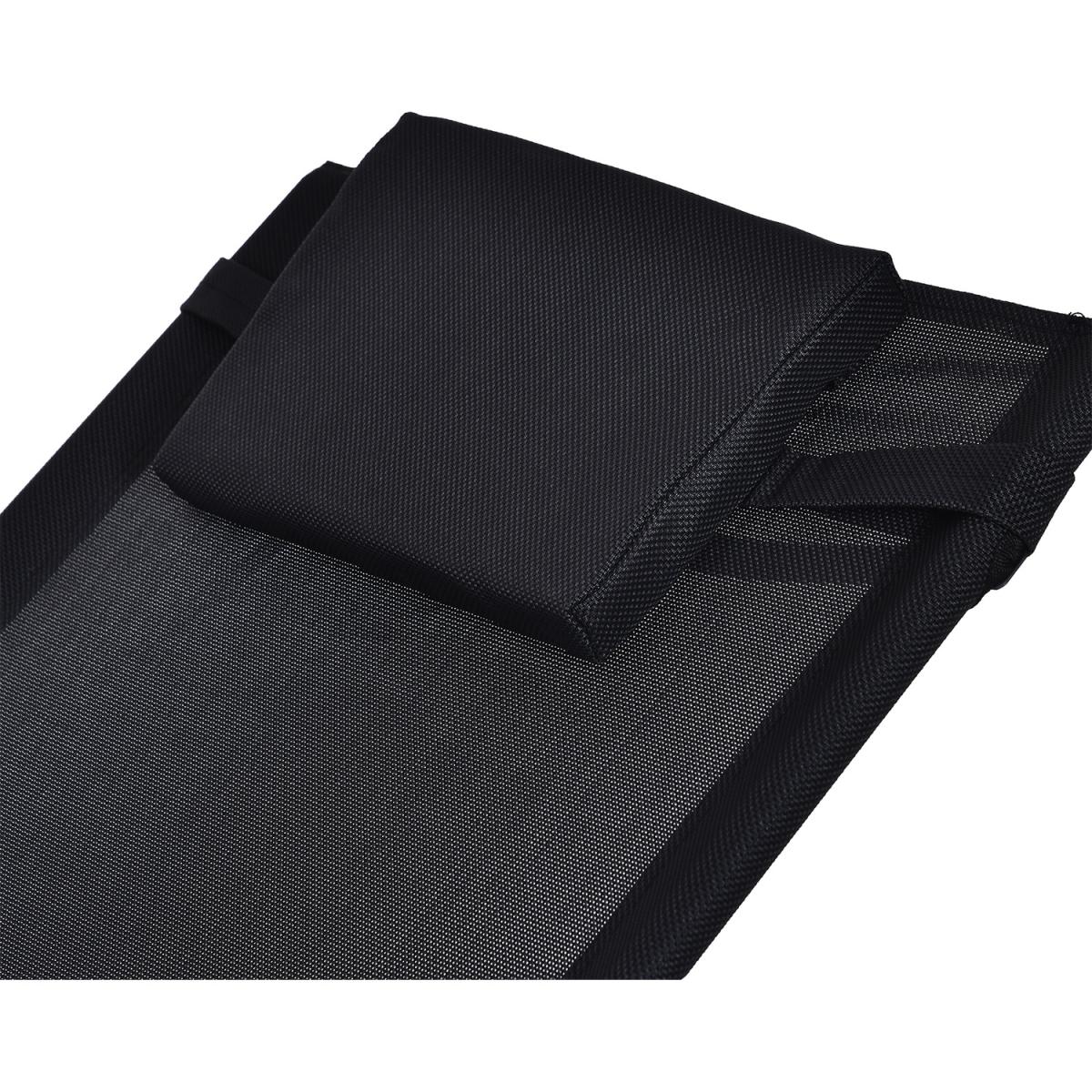 Patio Textilene Rocking Lounge Chair - Black – image 5
