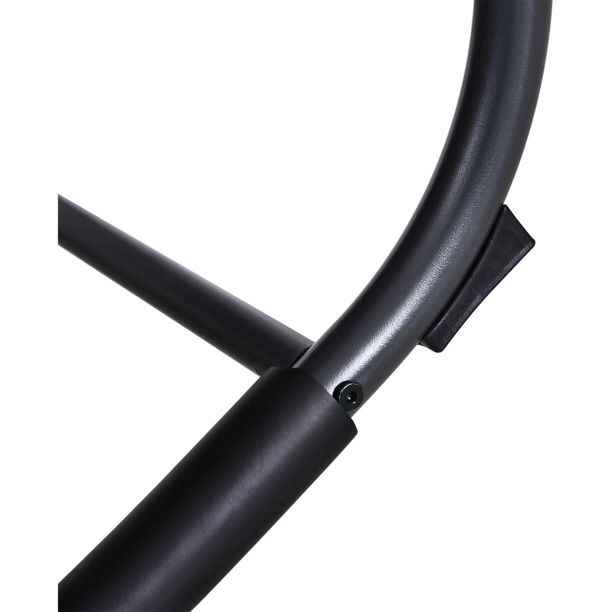 Patio Textilene Rocking Lounge Chair - Black – image 6