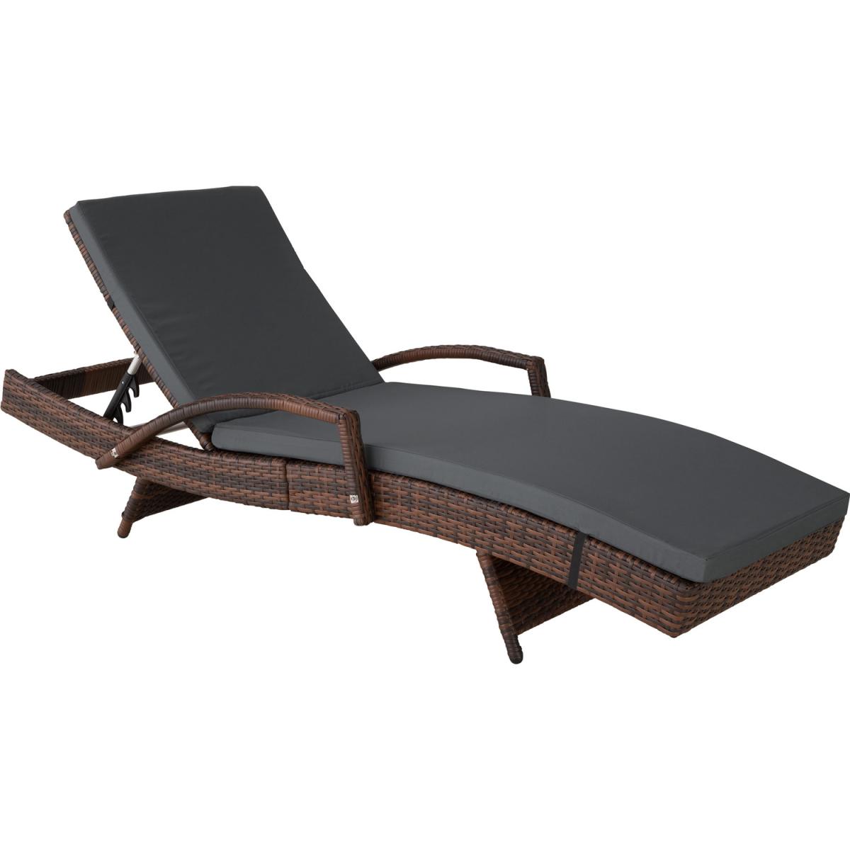 Sun Lounger Oceane Rattan - Mixed Brown – image 2