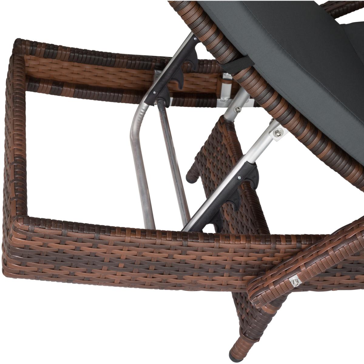 Sun Lounger Oceane Rattan - Mixed Brown – image 3