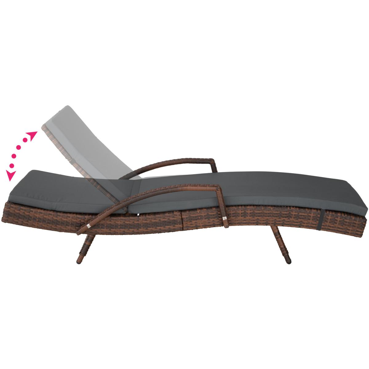 Sun Lounger Oceane Rattan - Mixed Brown – image 6