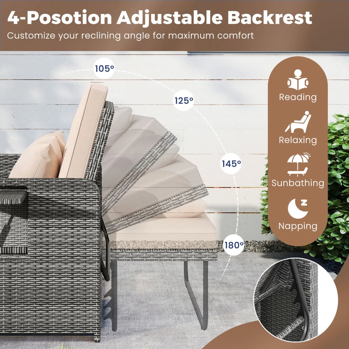 Outdoor Adjustable Daybed – image 5