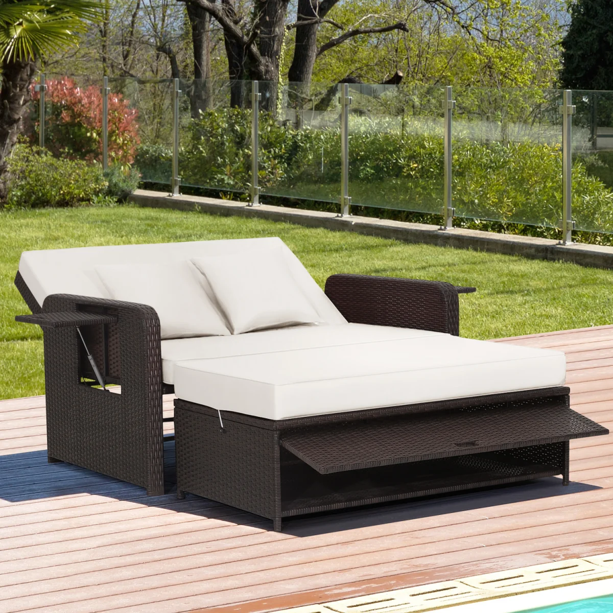 Outdoor Rattan Daybed Set – image 5