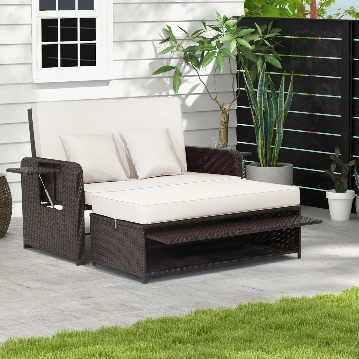 Outdoor Rattan Daybed Set – image 6