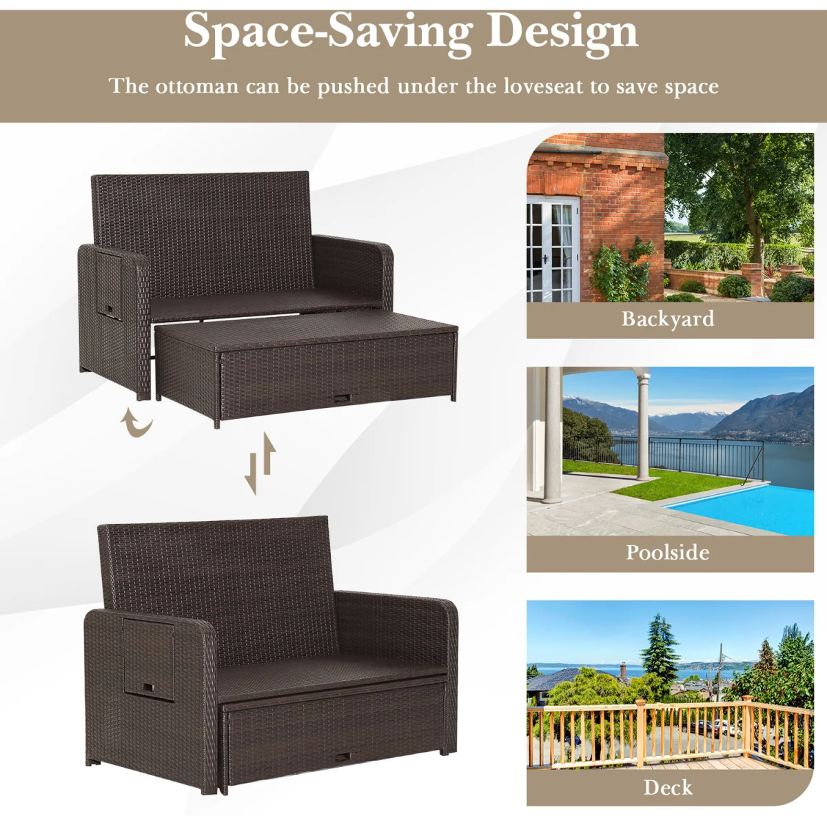 Outdoor Rattan Daybed Set – image 7