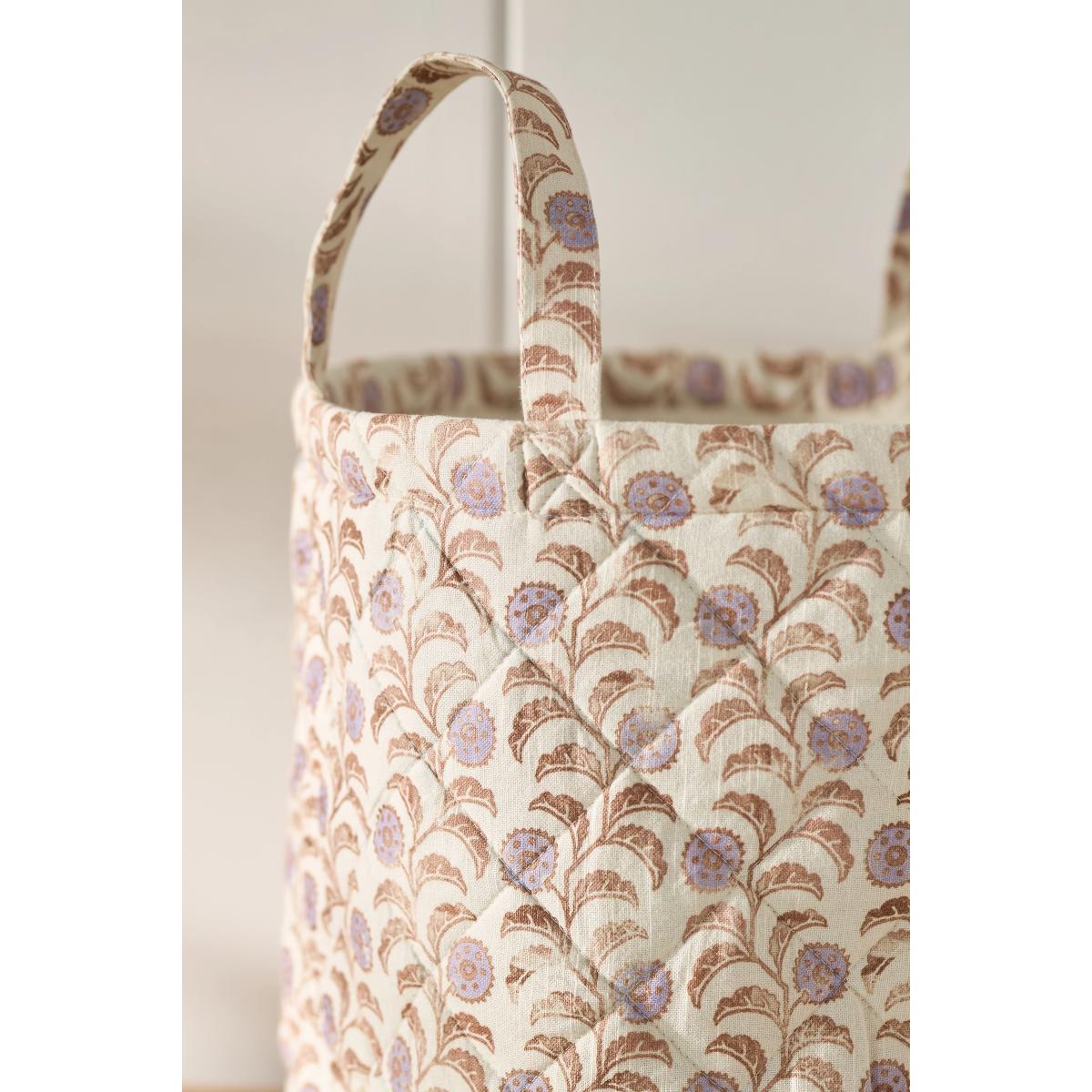 Leora Quilted Fabric Basket – image 2