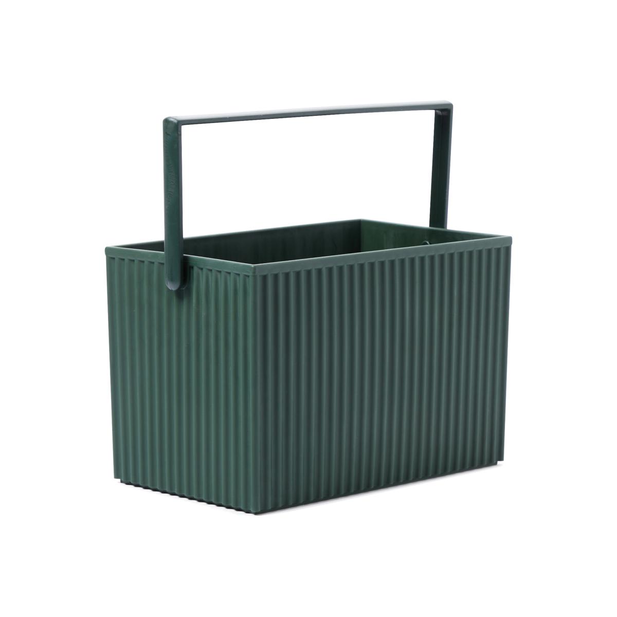 Medium Omnioffre Storage Box in Green By Hachiman