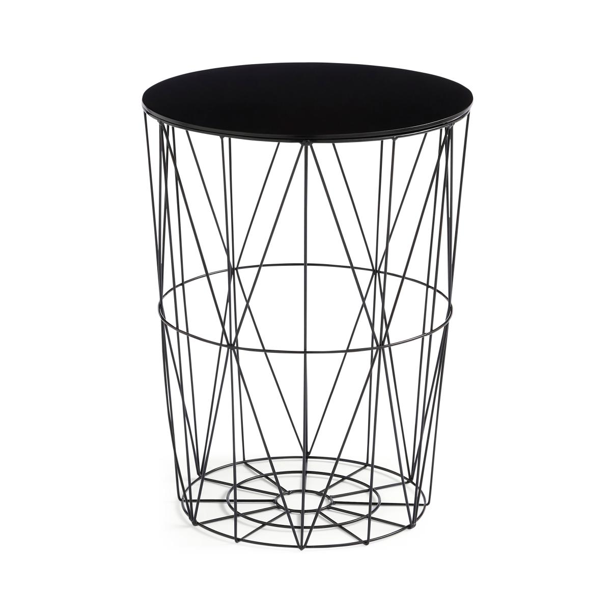 Elements Curtis Metal Storage Basket Black – image 3