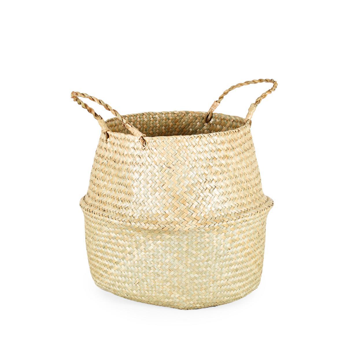 Natural Belly Storage Basket Brown – image 2