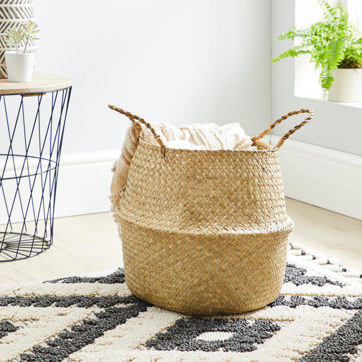 Natural Belly Storage Basket Brown – image 1