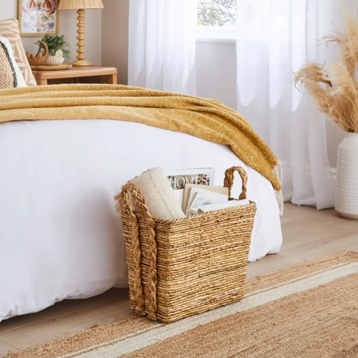 Rectangle Banana Bark Storage Basket – image 1