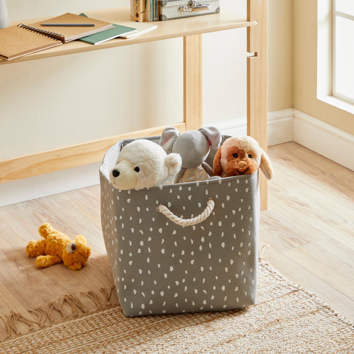 Dotty Storage Basket Grey Grey – image 1