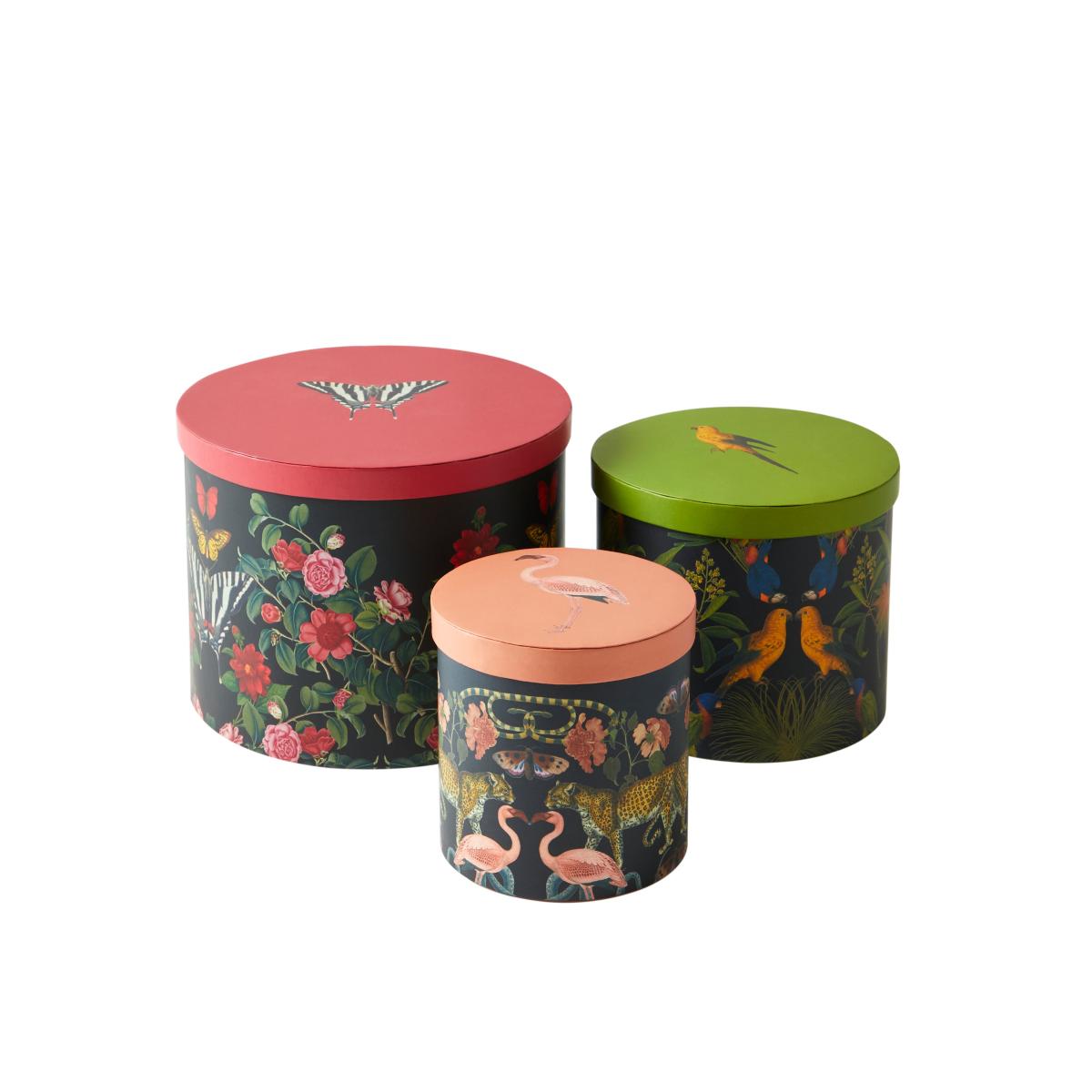 Set of 3 Storage Boxes MultiColoured – image 5