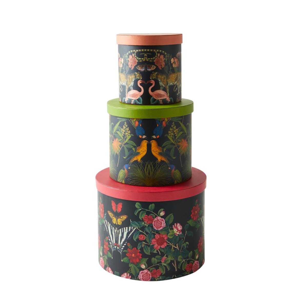 Set of 3 Storage Boxes MultiColoured – image 7