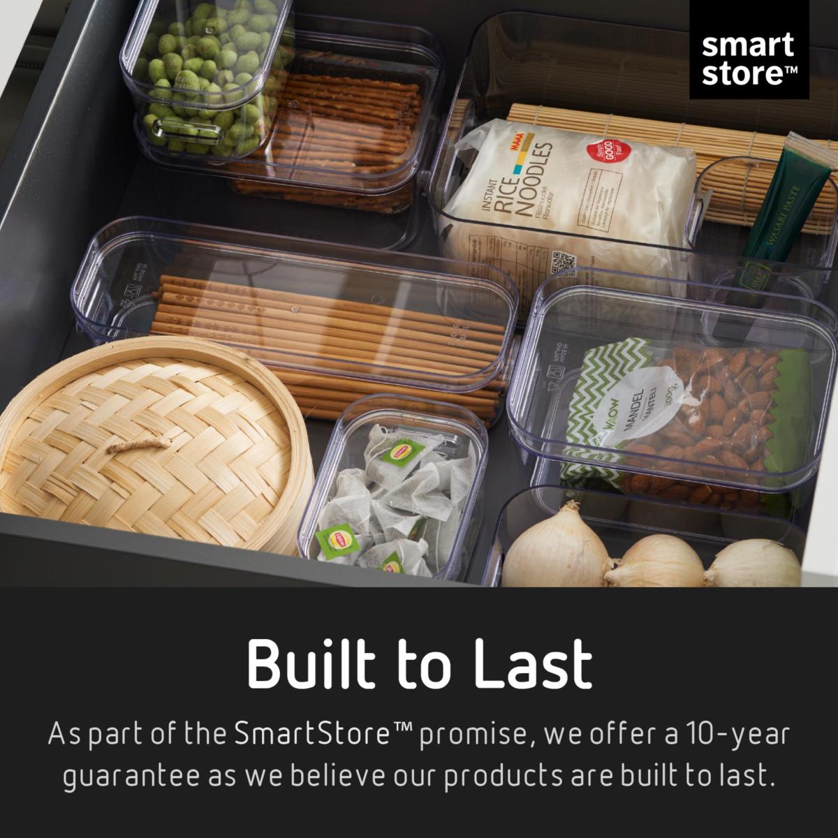 Compactbundle Set of 4 Assorted Storage Boxes Clear – image 5