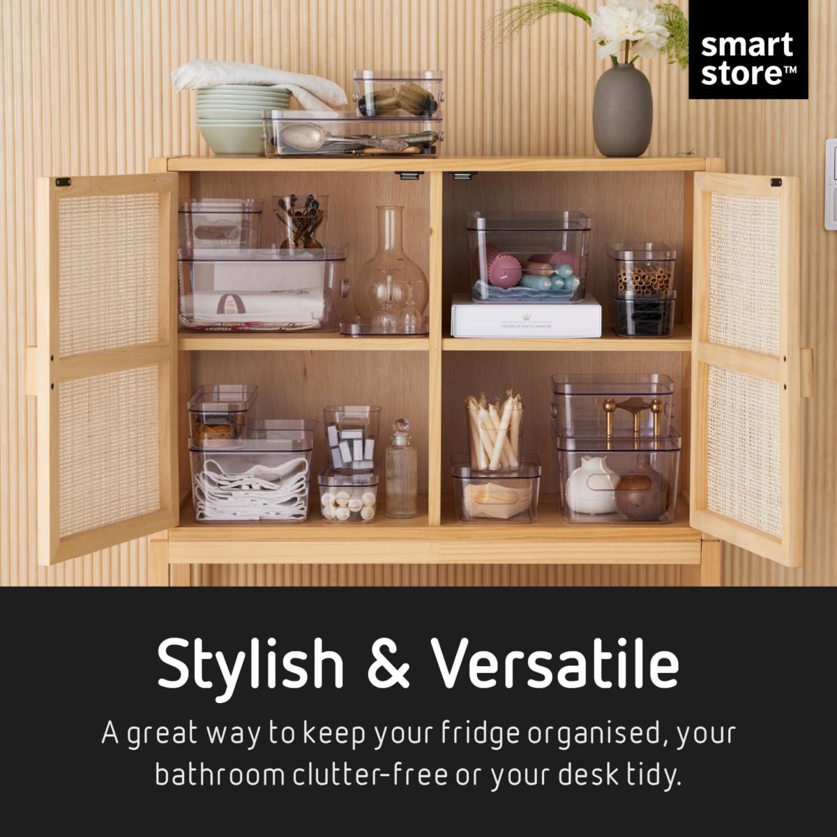 Compactbundle Set of 4 Assorted Storage Boxes Clear – image 6