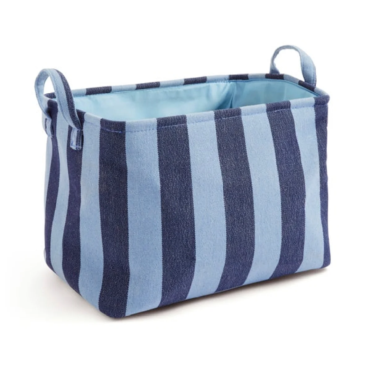 Beatrice Stripe Fabric Storage Basket – image 3