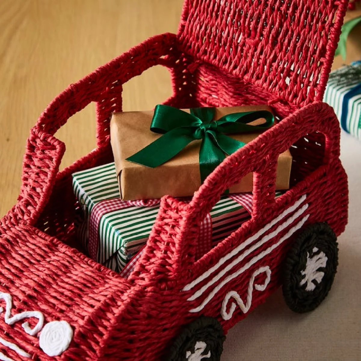 Christmas Car Paper Rope Hamper – image 2