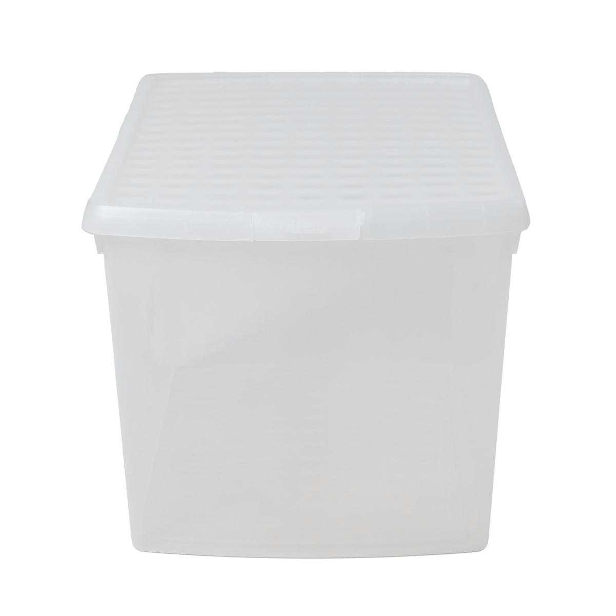 Wham Clip 13.02 Pack of 4 62l Storage Boxes With Lids Clear – image 2