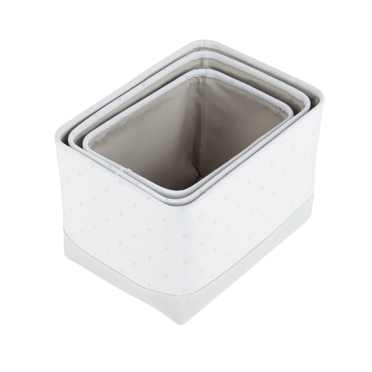 Beautiful Basics Grey Polka Storage Baskets Grey – image 4