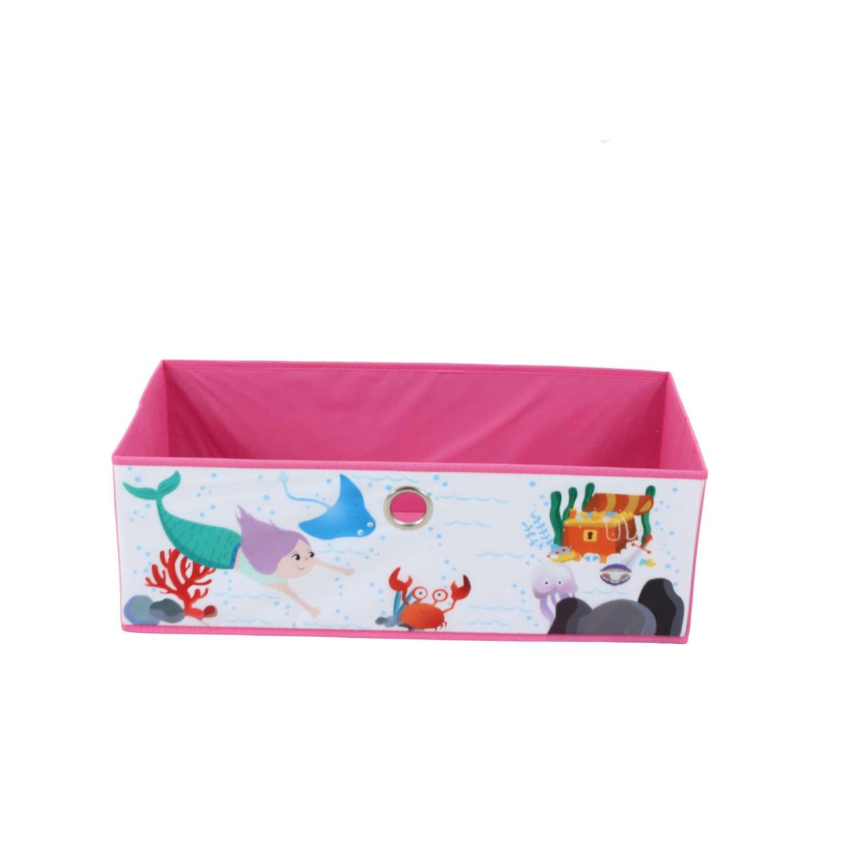 Set of 2 Mermaid Large Storage Boxes Blue – image 2