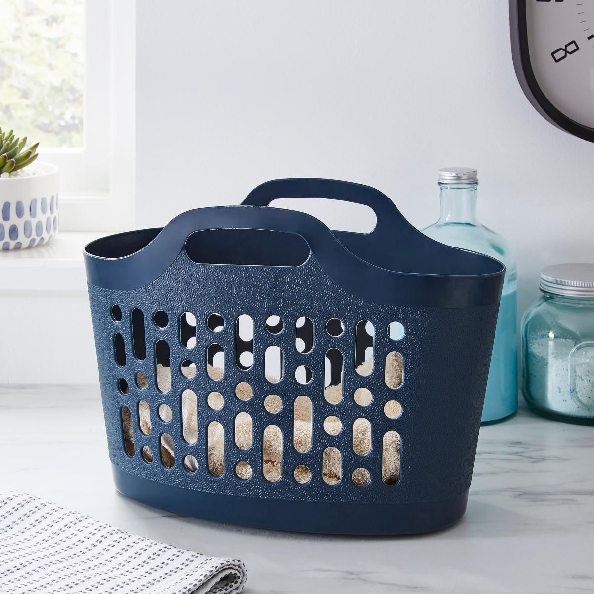 Small Flexi Basket Luxe Navy – image 2