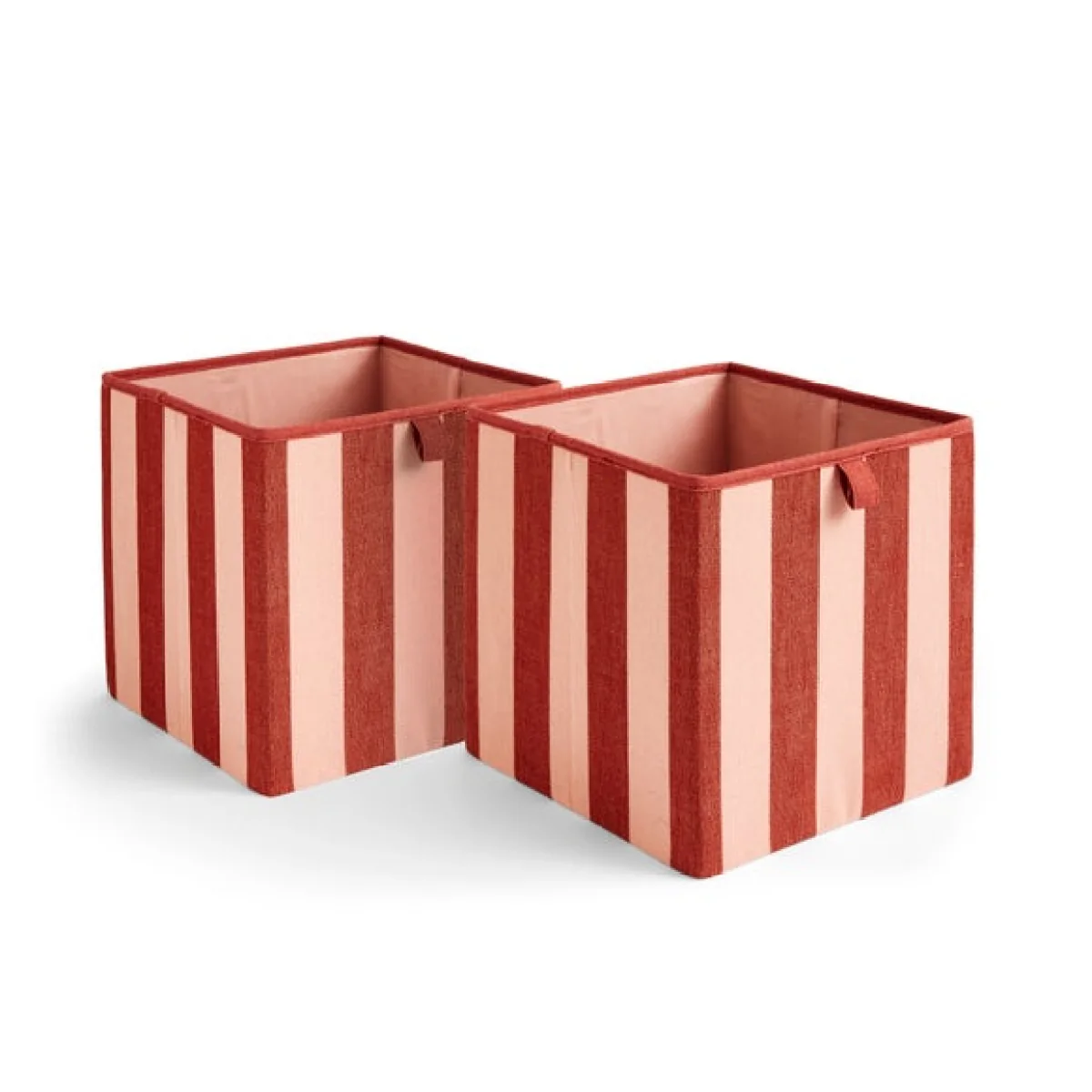 Beatrice Set of 2 Stripe Foldable Storage Box – image 2