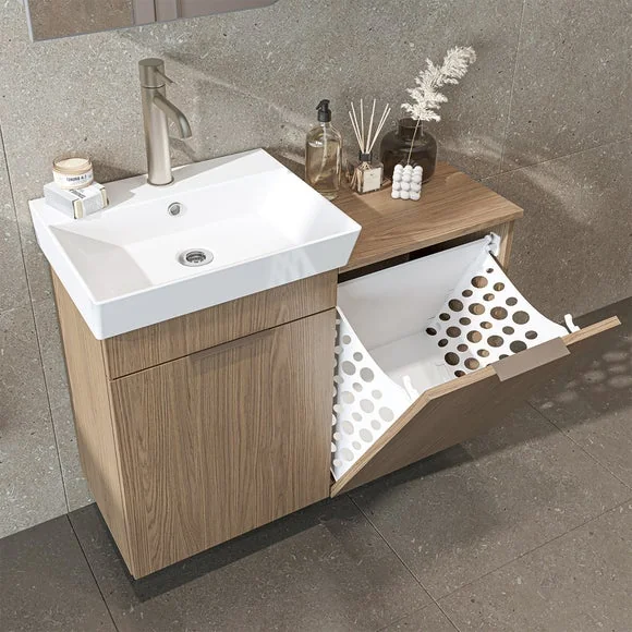 Dubai 2 Door Vanity Unit with Laundry Basket – image 5