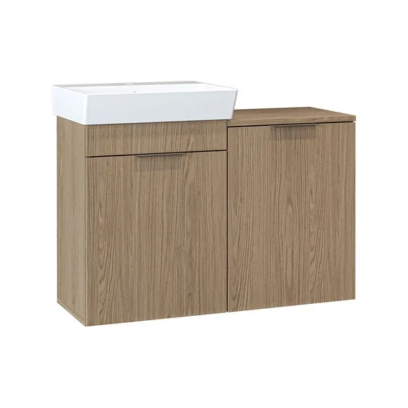 Dubai 2 Door Vanity Unit with Laundry Basket – image 6