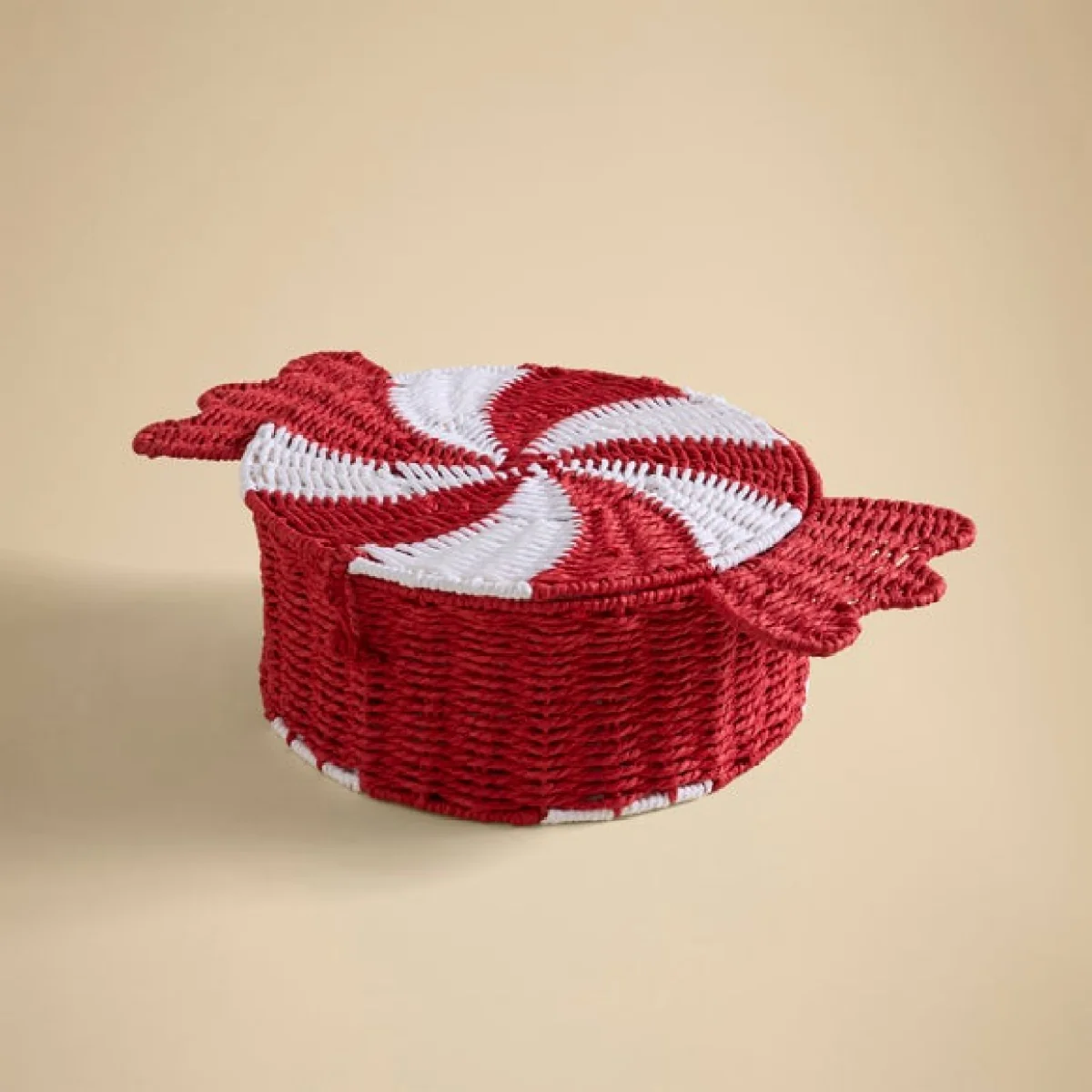 Christmas Sweet Paper Rope Hamper with Lid – image 3