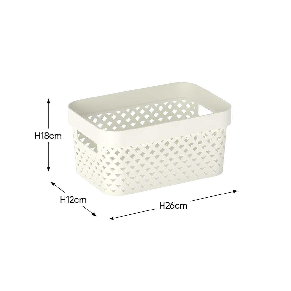 Curver Pure 4.5L Storage Basket White – image 5